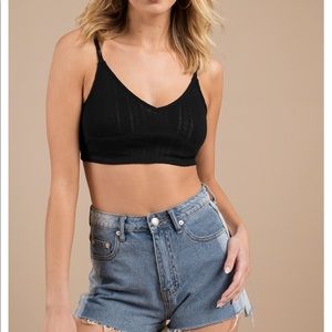 Black Cami crop top